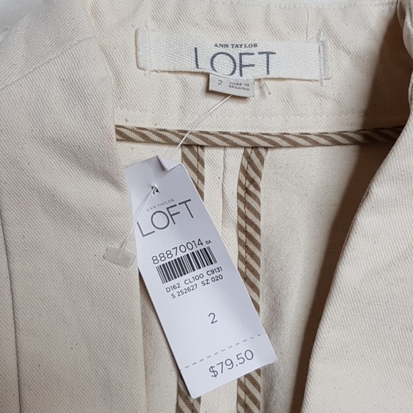 NWT LOFT ANN TAYLOR BLAZER SIZE 2 - Picture 4 of 5